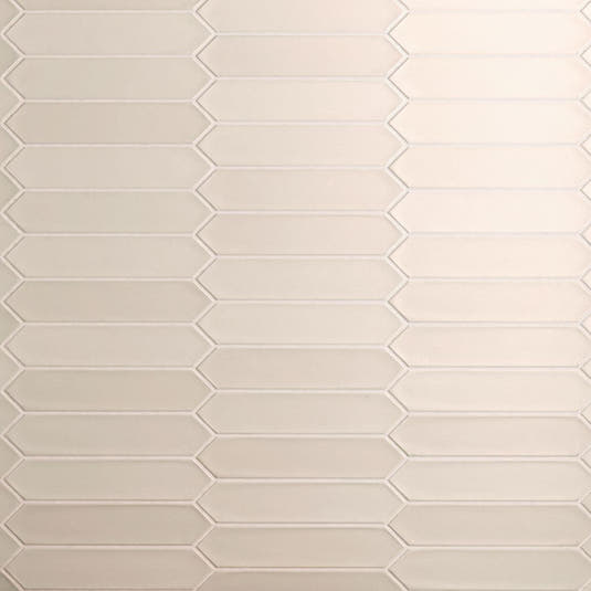 Tan ceramic picket tile