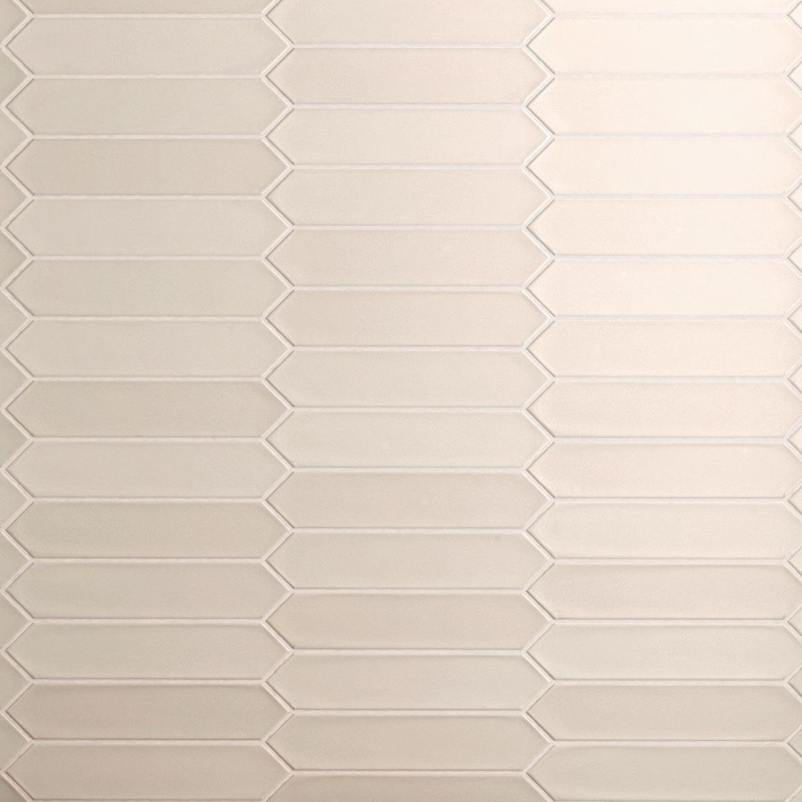 Tan ceramic picket tile