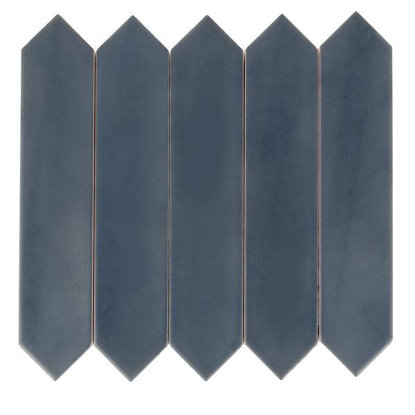 5 Navy blue ceramic tiles