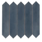 5 Navy blue ceramic tiles