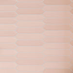 Rose pink ceramic picket tile