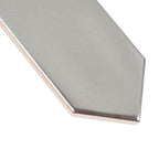 Silver ceramic tile close-up