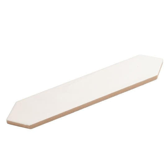 White ceramic tiles side view