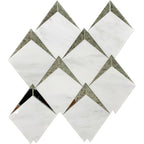 Arrowhead Antique Mirror Glass Marble Mosaic Tile | Tile Club