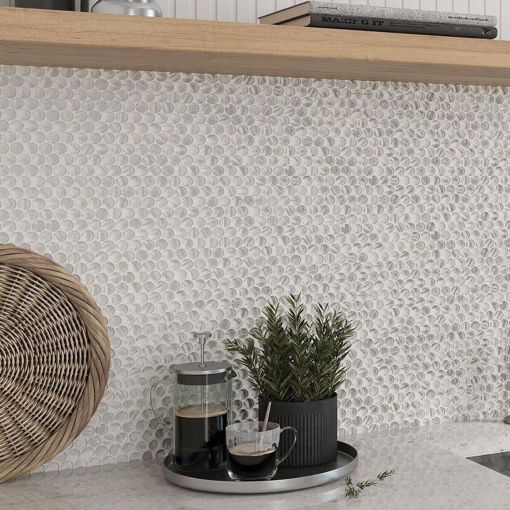 Illumine Silver Dust Penny Round