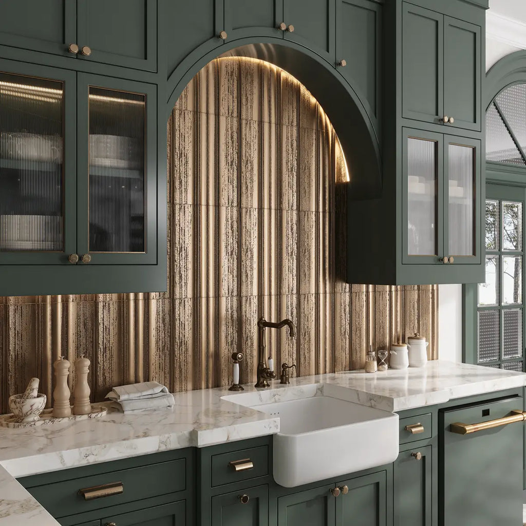 Struktura Gold Dimensional Porcelain Tile | Tile Club
