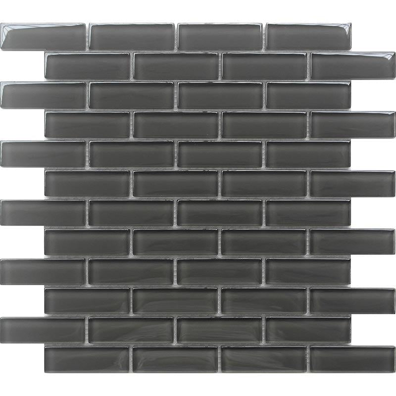 Dark Gray Glass Brick Tile