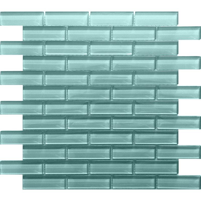 Turquoise Glass Brick Tile | Tile Club