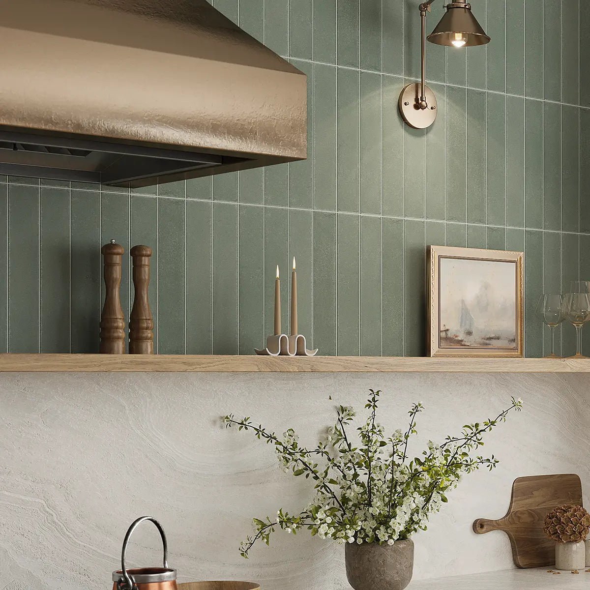 Formidus Evergreen Brick 3x16 Porcelain Tile | Tile Club