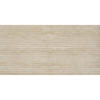Eterica Fluted Sand Travertine 24x48 Porcelain Tile Sample