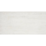Eterica Fluted White Travertine 24x48 Porcelain Tile Sample