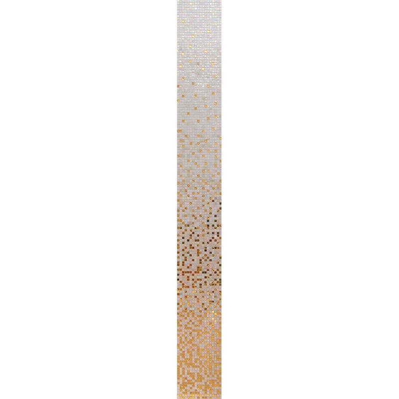 Shimmery Gold and While Gradient Mixed Squares Glass Tile DISC | Tile Club