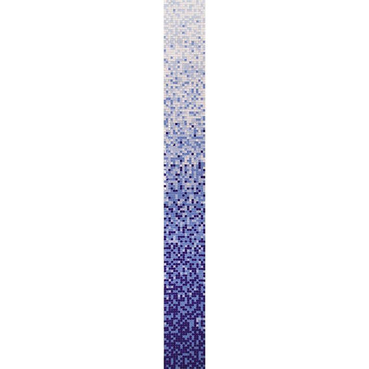 White and Blue Violet Gradient Mixed Squares Glass Pool Tile