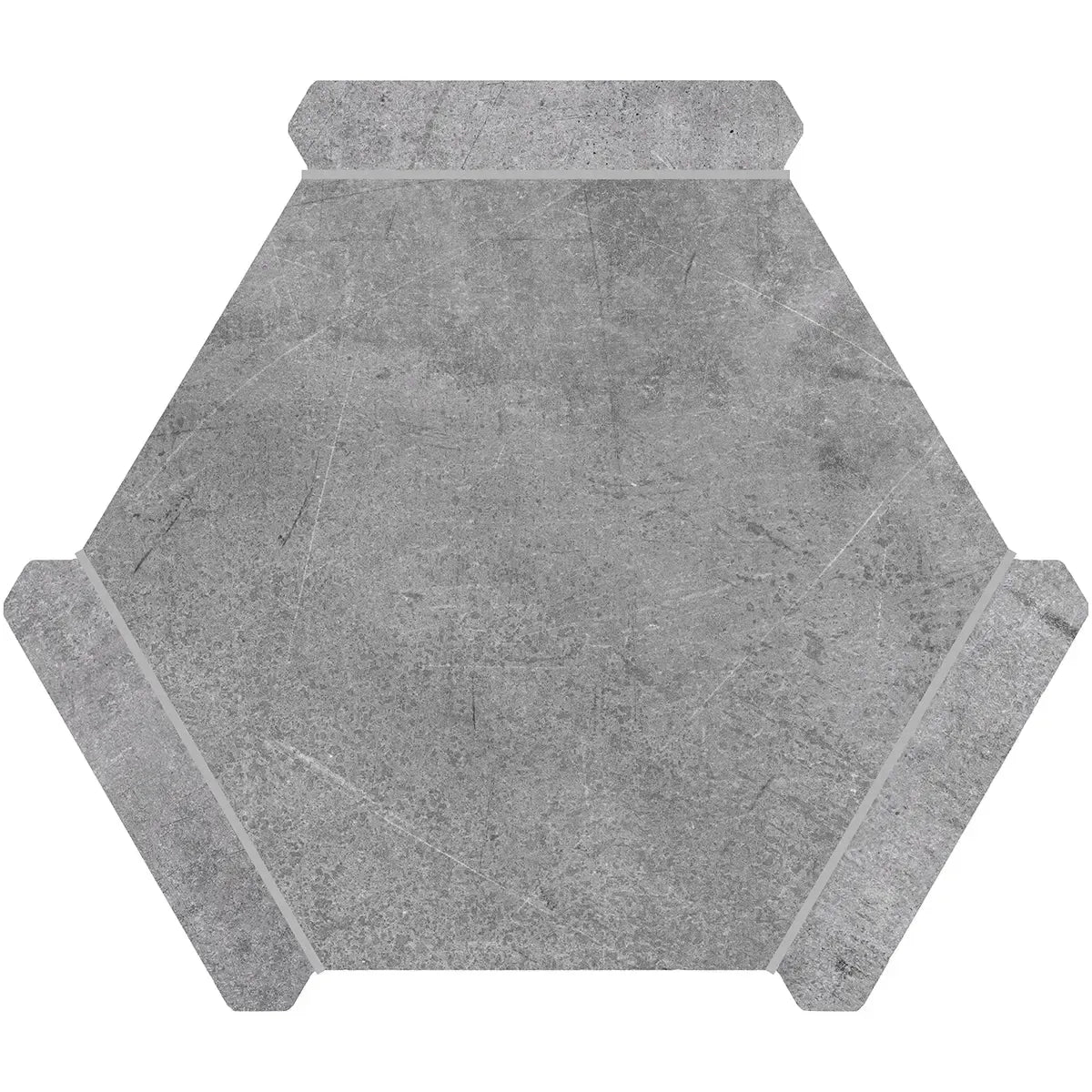 Montura Gray Slate Porcelain Hexagon Tile | Tile Club