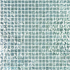 0.6" Wavy Silver Squares Glass Tile