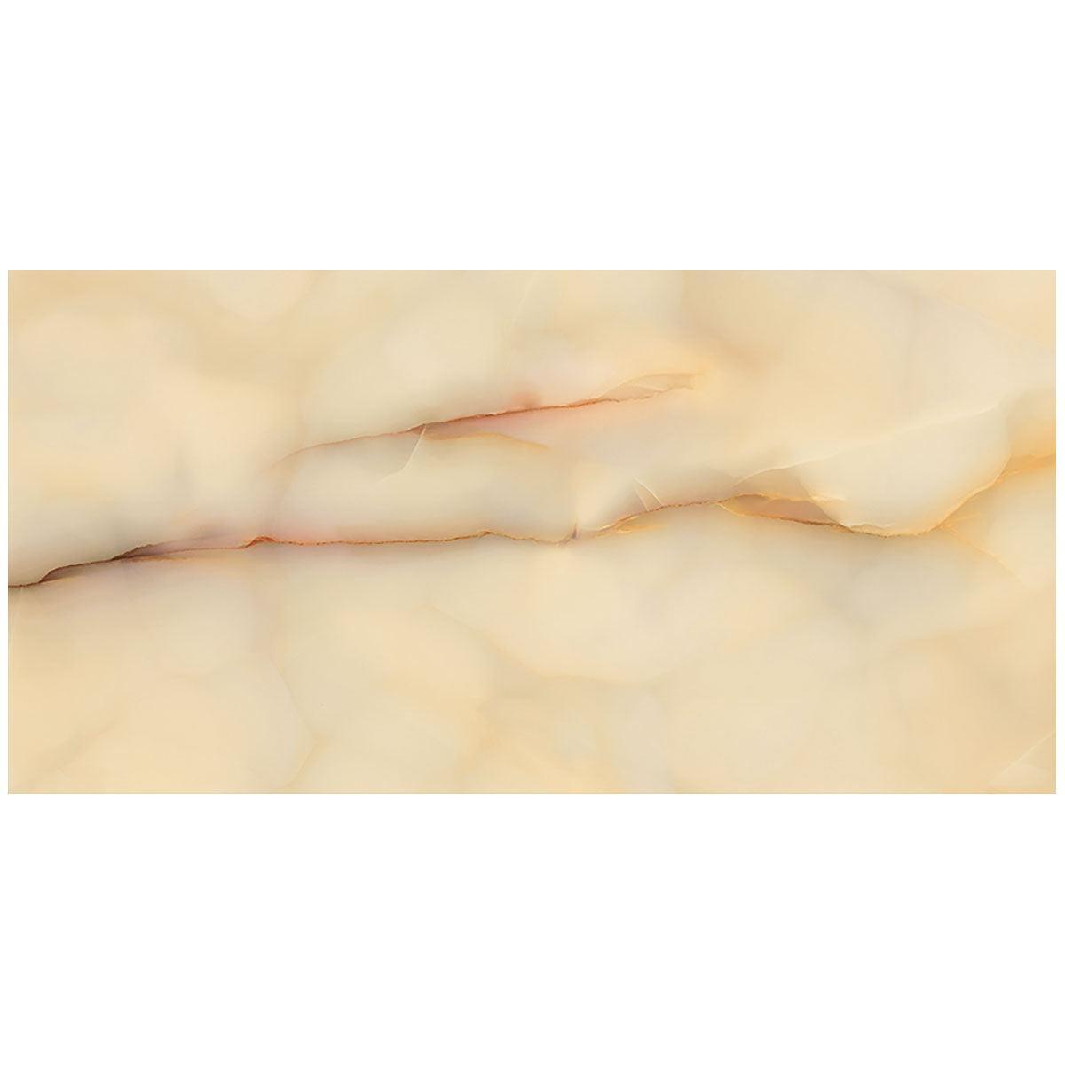 Emporio Soft Peach Onyx Porcelain Tile 24x48 Sample | Tile Club
