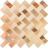 Emporio Soft Peach Onyx Porcelain Mosaic Tile Sample