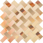 Emporio Soft Peach Onyx Porcelain Mosaic Tile Sample | Tile Club