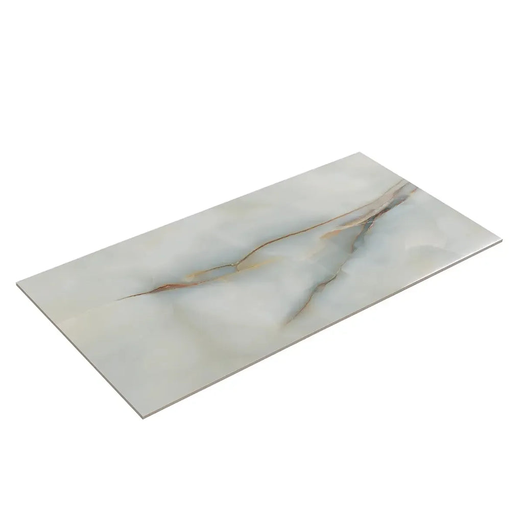 Emporio Soft Blue Onyx Large Format Porcelain Tile 24x48 | Tile Club