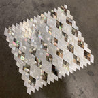 Mother of Pearl Diamonds Mosaic Tile | Tile Club