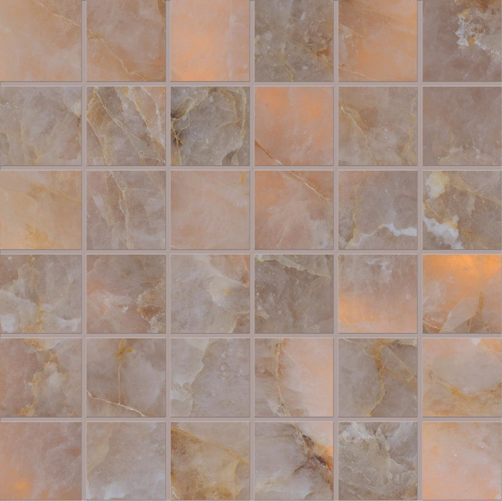Luminosa Bronze 2x2 Porcelain Mosaic Tile