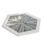 Santorini Blue Spoke Hexagon Marble Mosaic Tile | Tile Club