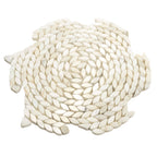 Santorini Calacatta Gold Swirled Petals Marble Mosaic Tile | Tile Club