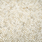 Santorini Calacatta Gold Swirled Petals Marble Mosaic Tile | Tile Club