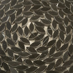 Santorini Nero Black Swirled Petals Marble Mosaic Tile | Tile Club