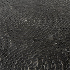 Santorini Nero Black Swirled Petals Marble Mosaic Tile | Tile Club