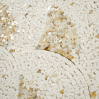 Santorini Beige & White Wave Marble Mosaic Tile | Tile Club