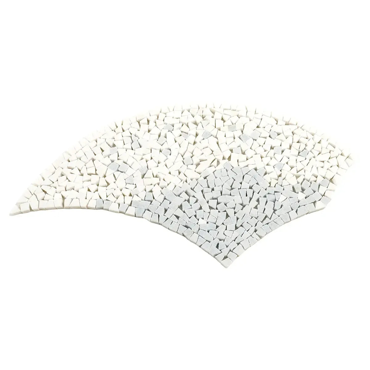 Santorini Blue & White Wave Marble Mosaic Tile | Tile Club