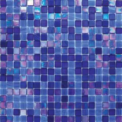 Underwater Oasis Mixed Squares Glass Tile