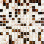Tiger's Eye Mixed Squares Glass Tile | Tile Club