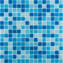Blue Waves Mixed Squares Glass Tile Sample