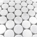 Thassos White Marble Penny Round Tiles