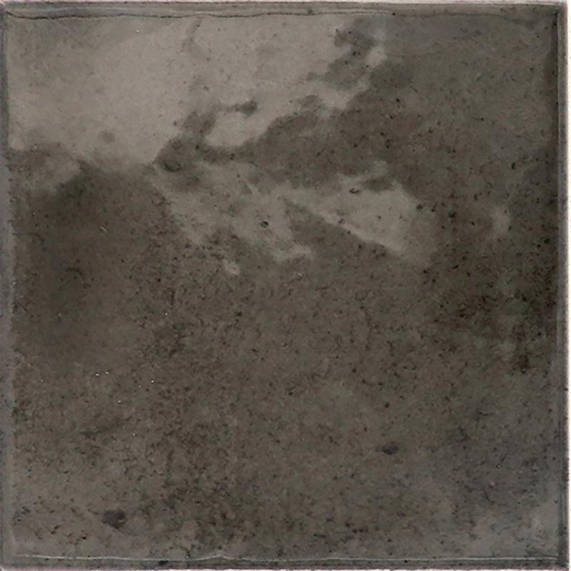 Luna Black 4x4 Ceramic Square Tile | Tile Club
