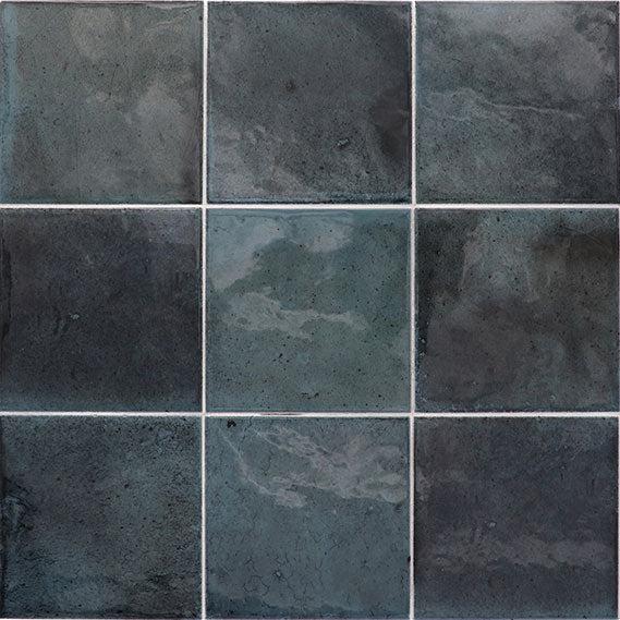 Luna Blue 4x4 Ceramic Square Tile | Tile Club