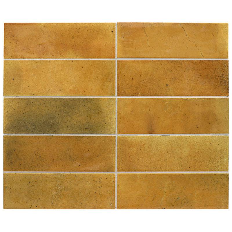 Luna Caramel 2.5x8 Ceramic Subway Tiles