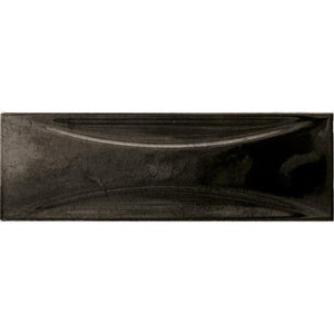 Luna Arc Black 2.5x8 Ceramic Subway Tile | Tile Club