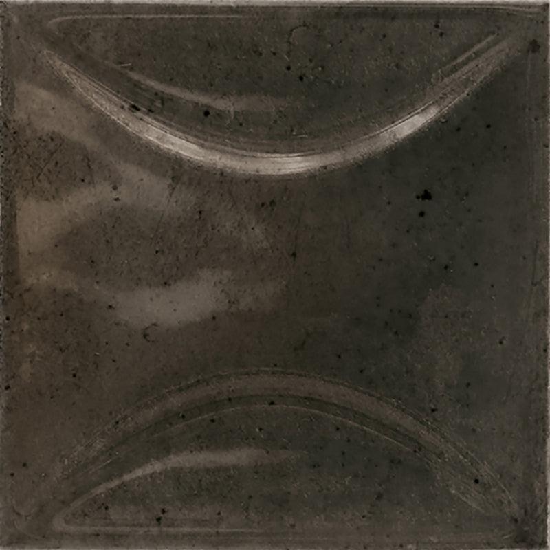 Luna Arc Black 4x4 Ceramic Square Tile | Tile Club