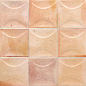 Luna Arc Pink 4x4 Ceramic Square Tiles