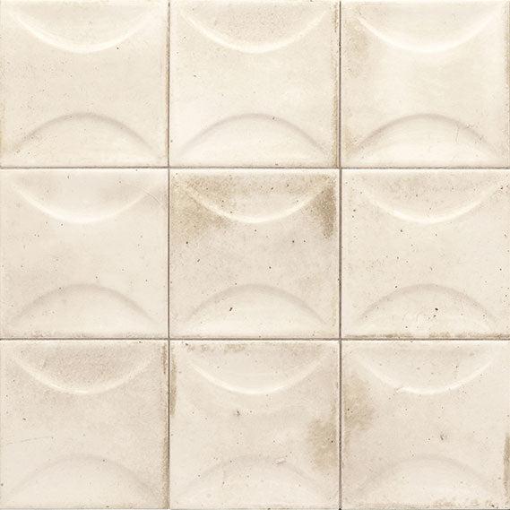 Luna Arc White 4x4 Ceramic Square Tile | Tile Club