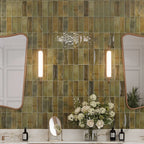 Luna Olive 2.5x8 Ceramic Subway Tile | Tile Club