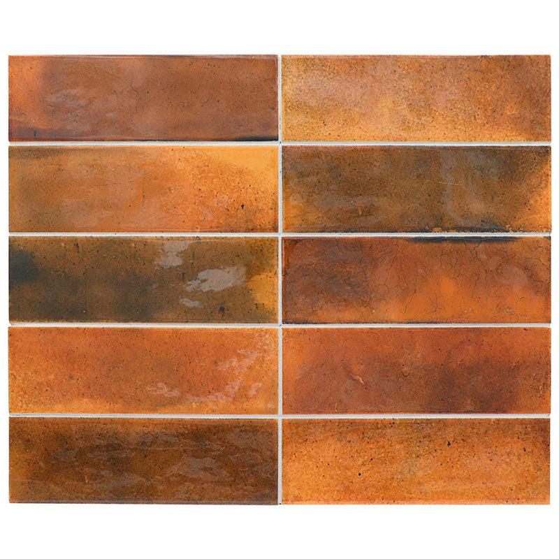 Luna Red 2.5x8 Ceramic Subway Tile | Tile Club