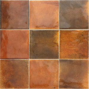 Luna Red 4x4 Ceramic Square Tiles