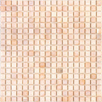 Sherbert Peach Glass Squares Tile | Tile Club