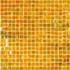 Topaz Pearlescent Squares Glass Tile
