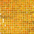 Topaz Pearlescent Squares Glass Tile Sample