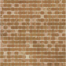 Caramel Brown Squares Glass Tile Sample